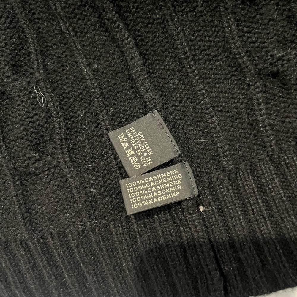 Ralph Lauren Cashmere Cable Knit Cardigan Small Sweater Black Label Duster RARE - Picture 4 of 8